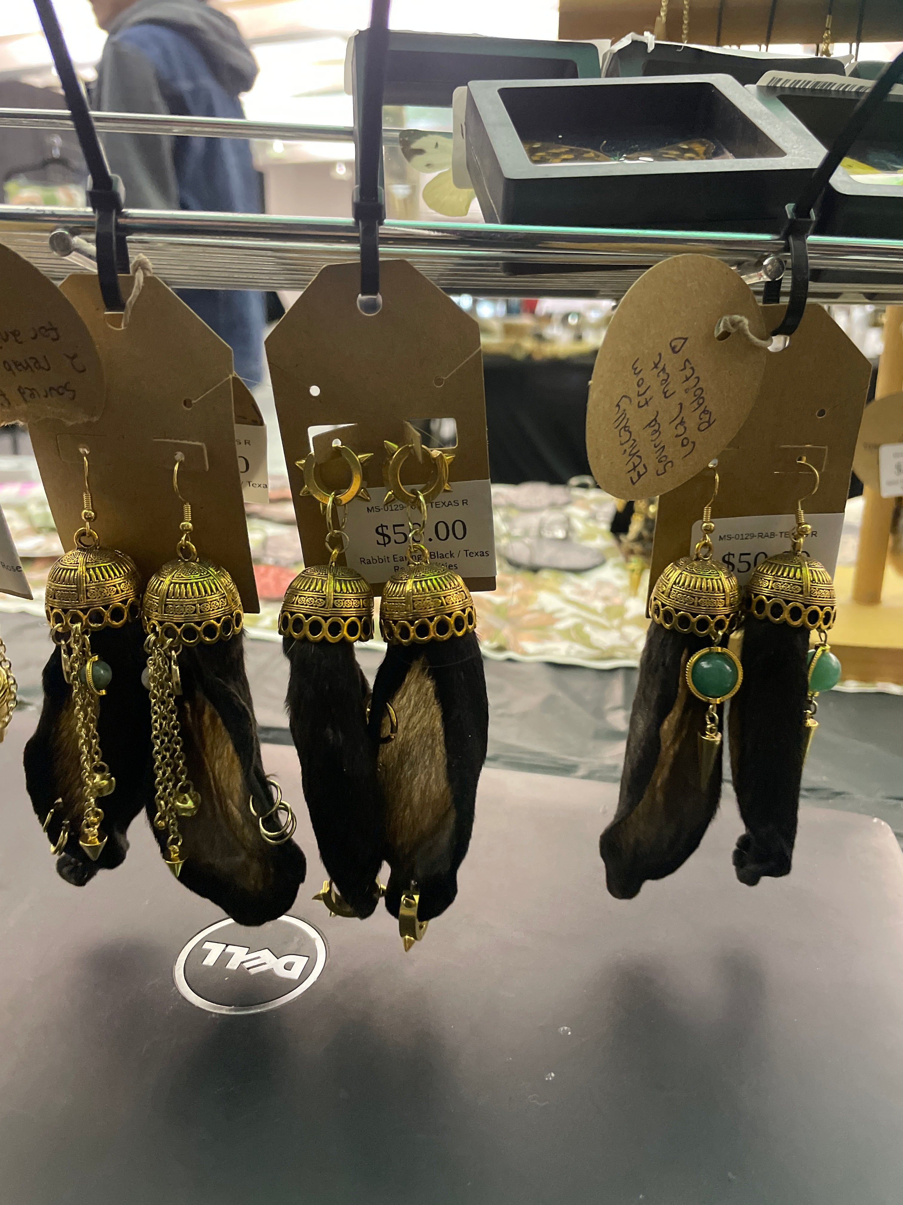 Rabbit Earings Black