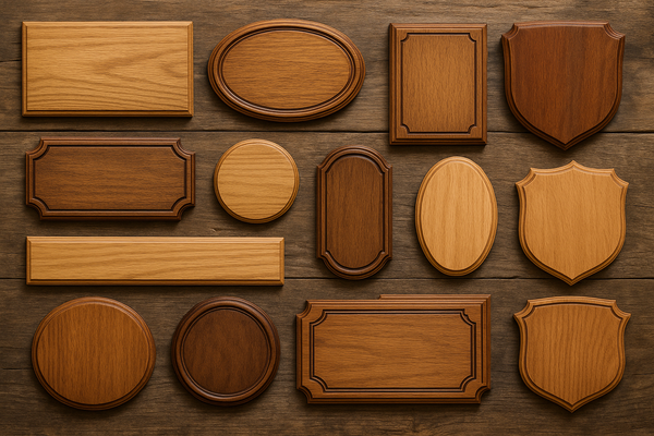 plaques wood many styles
